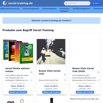 Screenshot social-training.de