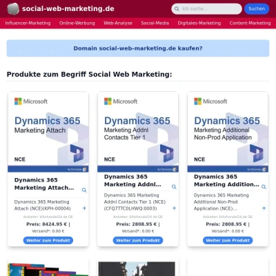 Screenshot social-web-marketing.de