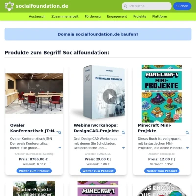 Screenshot socialfoundation.de