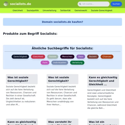 Screenshot socialists.de