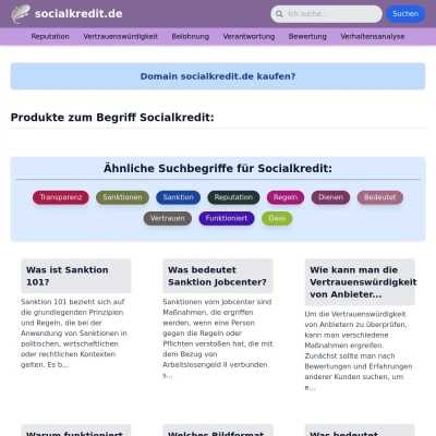 Screenshot socialkredit.de