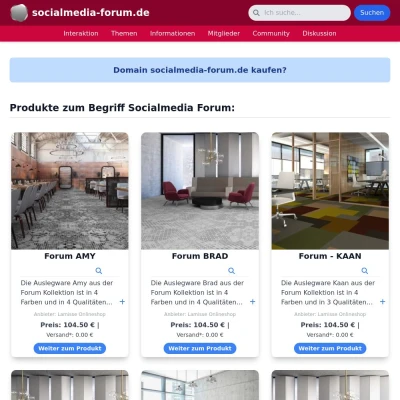 Screenshot socialmedia-forum.de