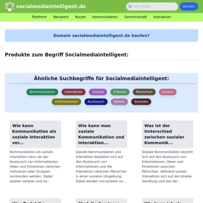 Screenshot socialmediaintelligent.de