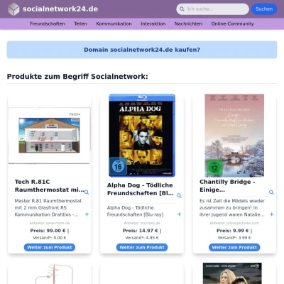 Screenshot socialnetwork24.de