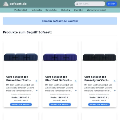 Screenshot sofaset.de