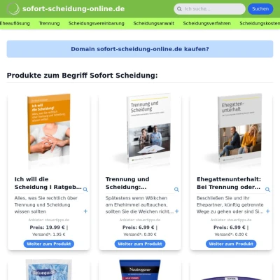 Screenshot sofort-scheidung-online.de