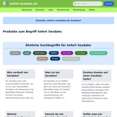 Screenshot sofort-sexdate.de