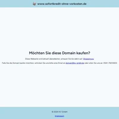 Screenshot sofortkredit-ohne-vorkosten.de