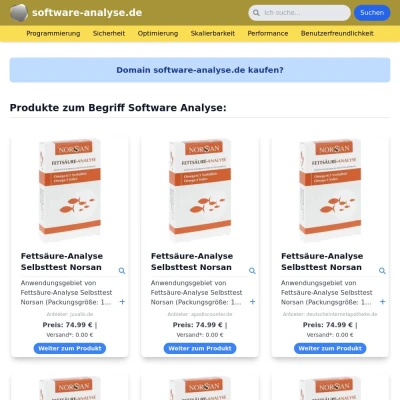 Screenshot software-analyse.de