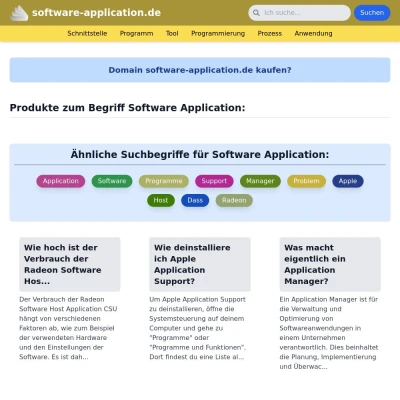 Screenshot software-application.de