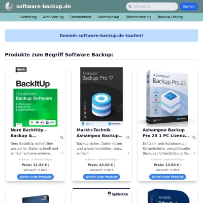 Screenshot software-backup.de