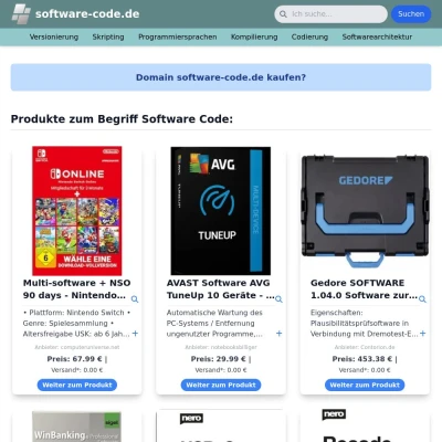 Screenshot software-code.de