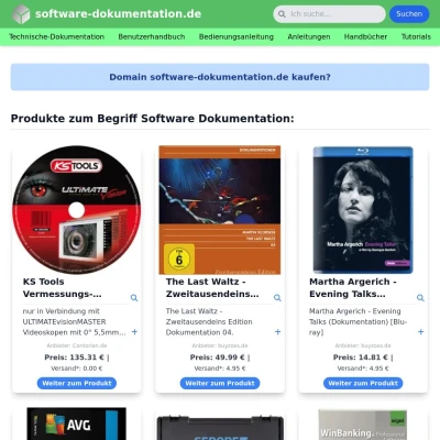 Screenshot software-dokumentation.de