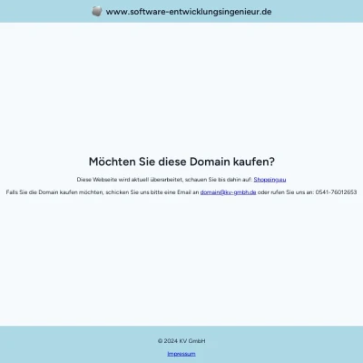 Screenshot software-entwicklungsingenieur.de