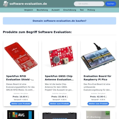 Screenshot software-evaluation.de