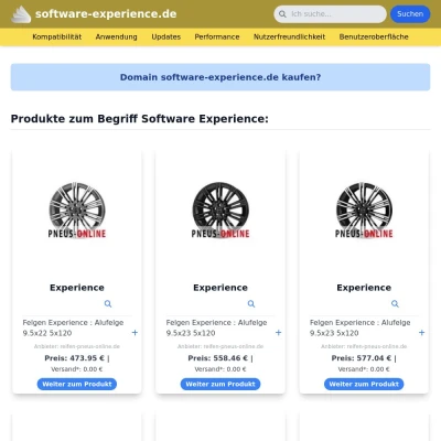 Screenshot software-experience.de
