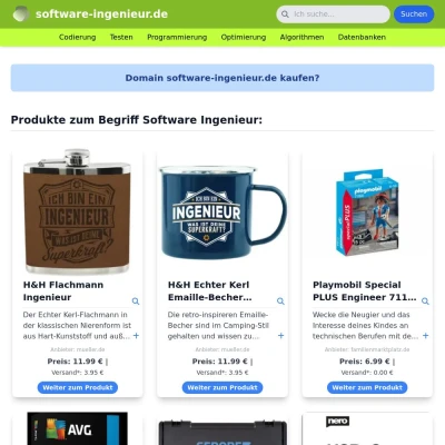 Screenshot software-ingenieur.de