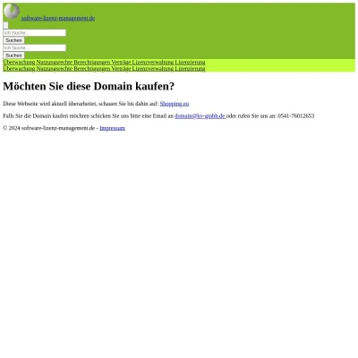 Screenshot software-lizenz-management.de