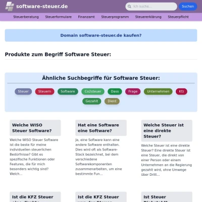 Screenshot software-steuer.de