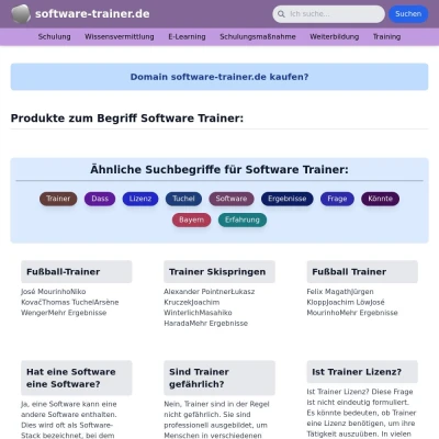 Screenshot software-trainer.de