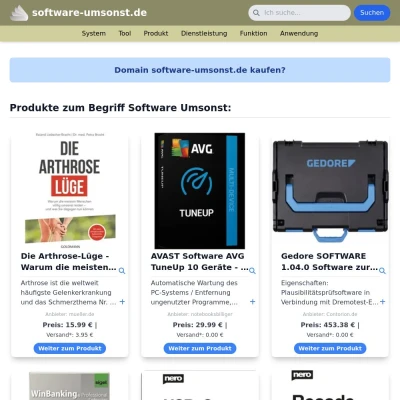 Screenshot software-umsonst.de