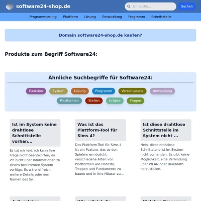 Screenshot software24-shop.de