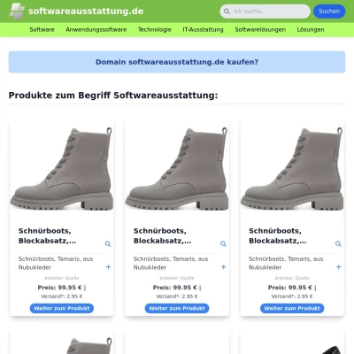 Screenshot softwareausstattung.de