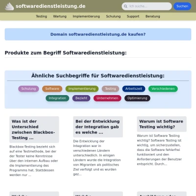 Screenshot softwaredienstleistung.de