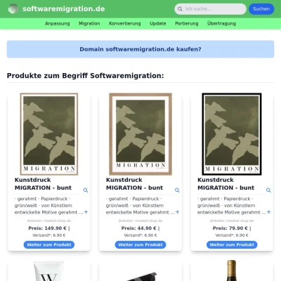Screenshot softwaremigration.de