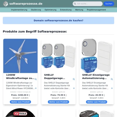 Screenshot softwareprozesse.de