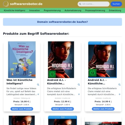 Screenshot softwareroboter.de