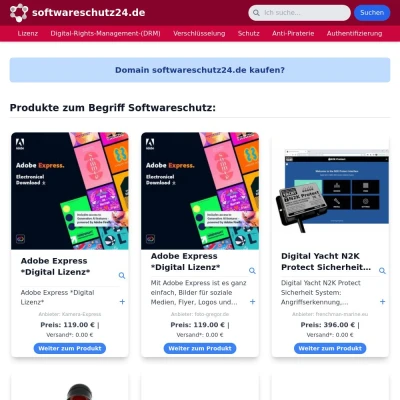 Screenshot softwareschutz24.de