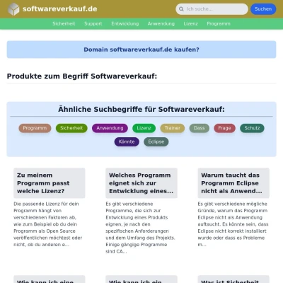 Screenshot softwareverkauf.de