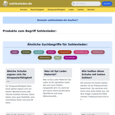 Screenshot sohlenleder.de