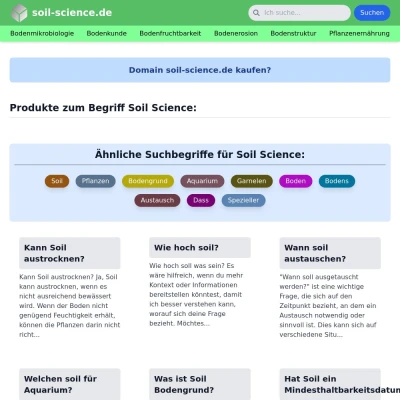 Screenshot soil-science.de