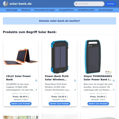 Screenshot solar-bank.de