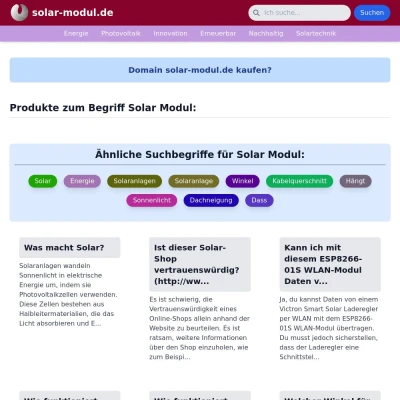 Screenshot solar-modul.de