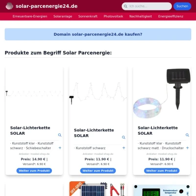 Screenshot solar-parcenergie24.de