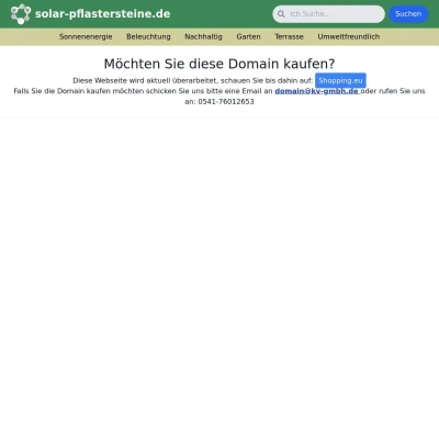 Screenshot solar-pflastersteine.de