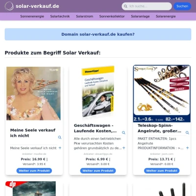 Screenshot solar-verkauf.de