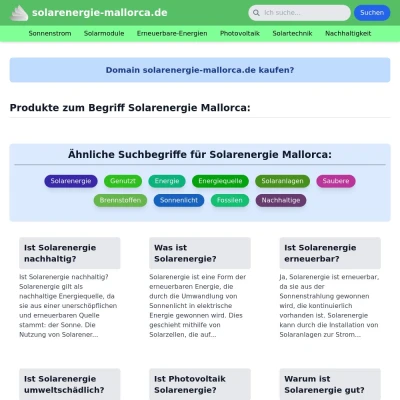 Screenshot solarenergie-mallorca.de