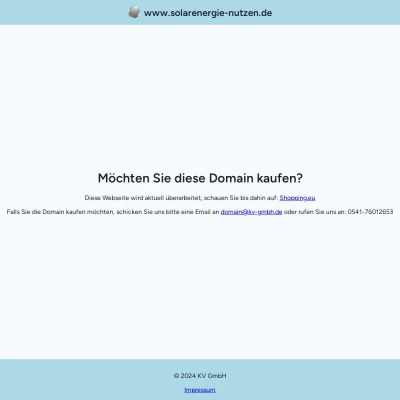 Screenshot solarenergie-nutzen.de