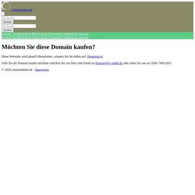 Screenshot solarmodulen.de