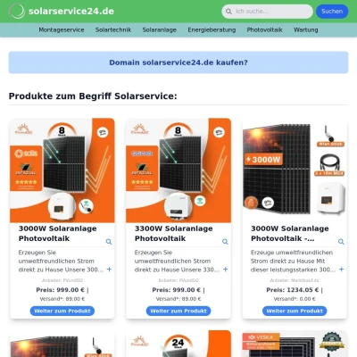 Screenshot solarservice24.de