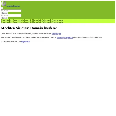 Screenshot solarstrahlung.de