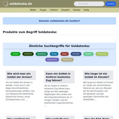 Screenshot soldateska.de