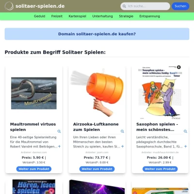 Screenshot solitaer-spielen.de