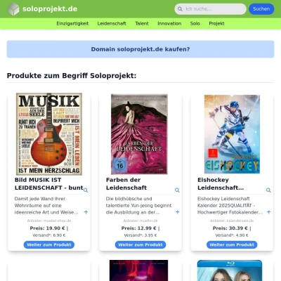 Screenshot soloprojekt.de