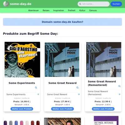 Screenshot some-day.de