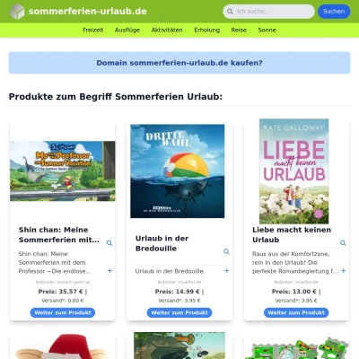 Screenshot sommerferien-urlaub.de